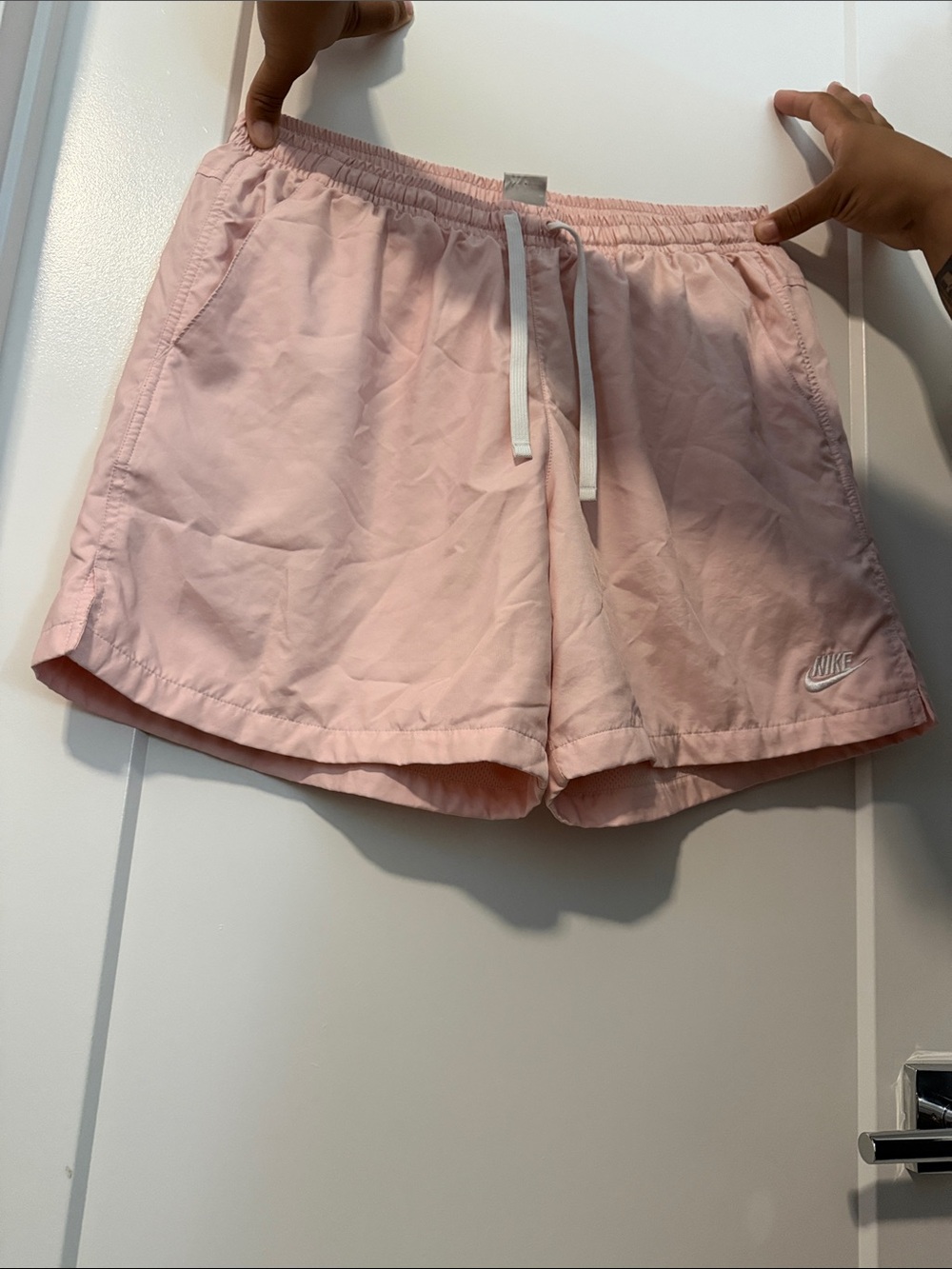 Nike Light Pink Women's Athletic Drawstring Shorts